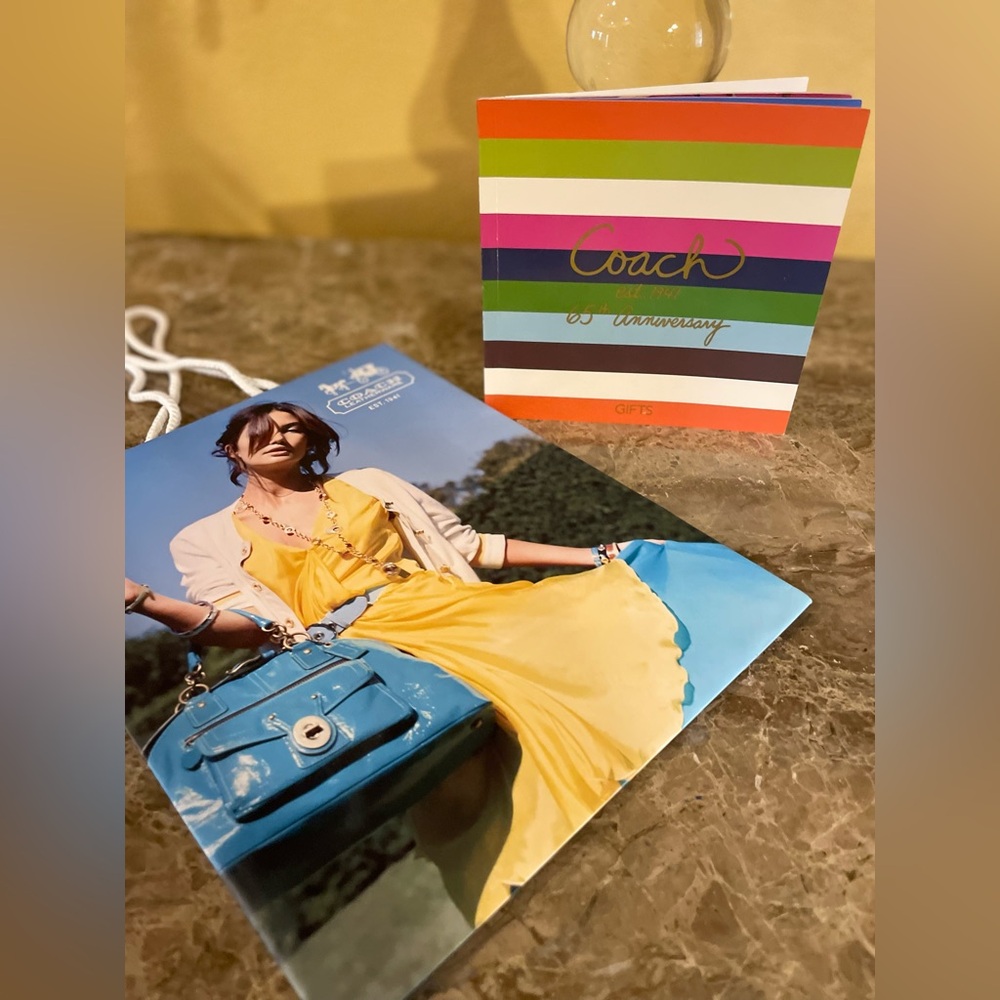 COACH 65th Anniversary Legacy 2006 GIFTS Mini Catalog Booklet AND 2008 Gift Bag